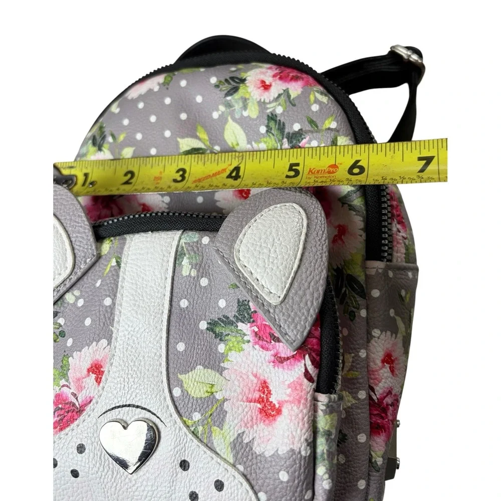 COQUETTE KITSCH Betsey Johnson Mini Bulldog Backpack Floral Whimsy Y2K
